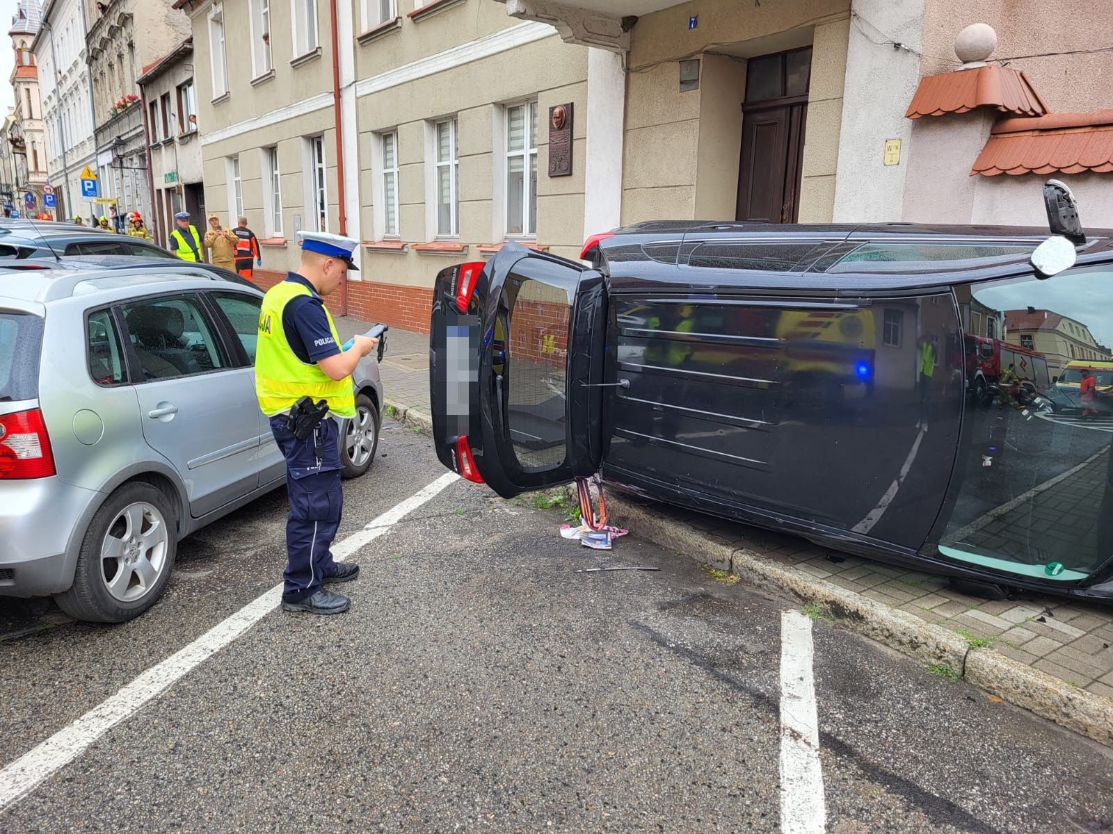 Służby na miejscu zdarzenia