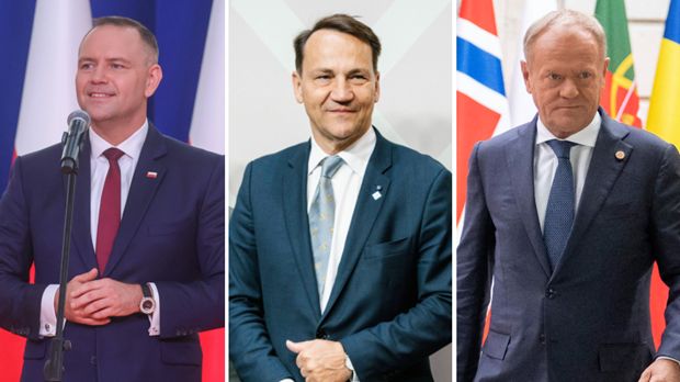 Karol Nawrocki, Radosław Sikorski, Donald Tusk