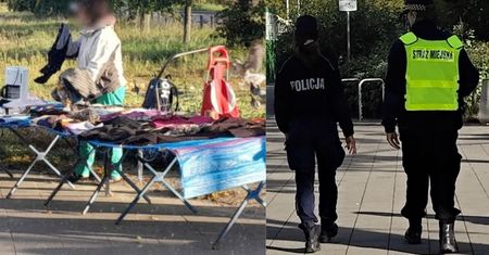 Ujęcia z Gdańska. Nielegalny handel kwitnie, mieszkańcy się skarżą