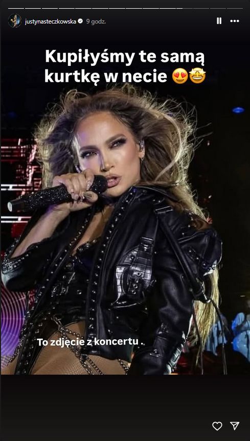 Justyna Steczkowska na koncercie Jennifer Lopez