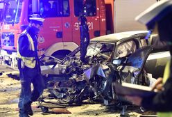 Łódź. 28-latek z BMW zatrzymany. Rozbite auta na skrzyżowaniu (ZDJĘCIA)
