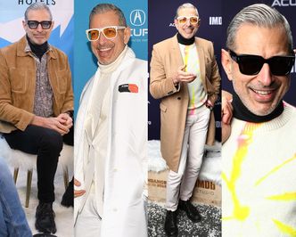 66-letni Jeff Goldblum zadziwia dopracowanym stylem na festiwalu filmowym