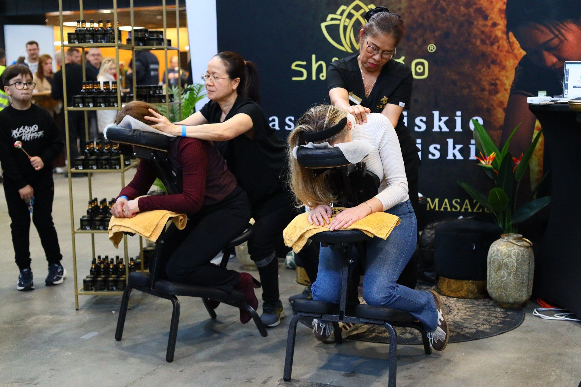 Uczestnicy chętnie korzystali też z masaży.