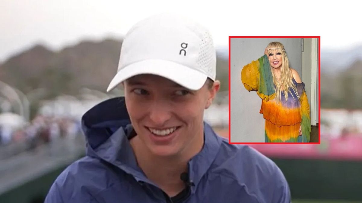 Iga Świątek (w ramce: Maryla Rodowicz)