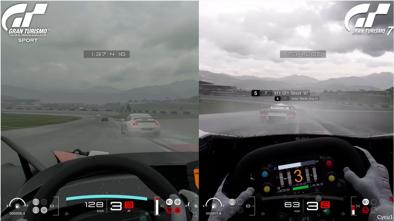 Gran Turismo 7 kontra Gran Turismo Sport. To nagranie pokazuje różnice