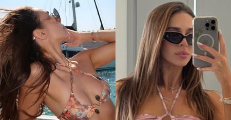 Uwodzicielska Blanka wygina śmiało ciało na pokładzie łodzi w mocno WYCIĘTYM bikini