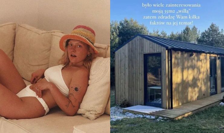 Iga Krefft pozuje w bikini w swoim 35-metrowym domu