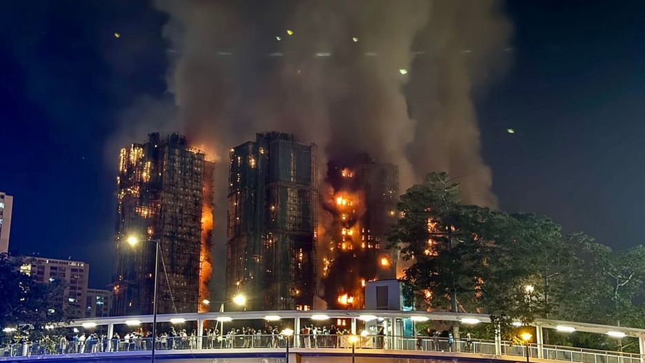 Zakończono przeszukiwanie pogorzeliska na osiedlu Tai Po.