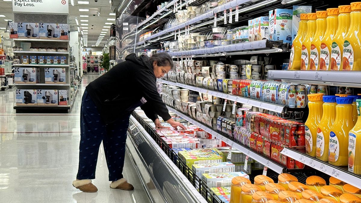 SAN RAFAEL, CALIFORNIA - MARCH 12: A customer shops for food at a grocery store on March 12, 2024 in San Rafael, California. According to a report by the Bureau of Labor and Statistics, inflation rose by 3.2 percent for the 12 months ended in February, up slightly from January’s annual reading of 3.1 percent. (Photo by Justin Sullivan/Getty Images)