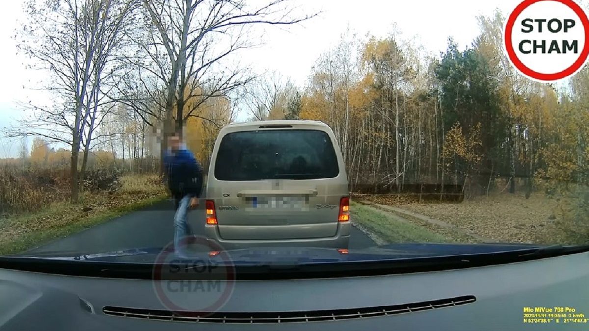 Kolejne nagranie z dróg. 