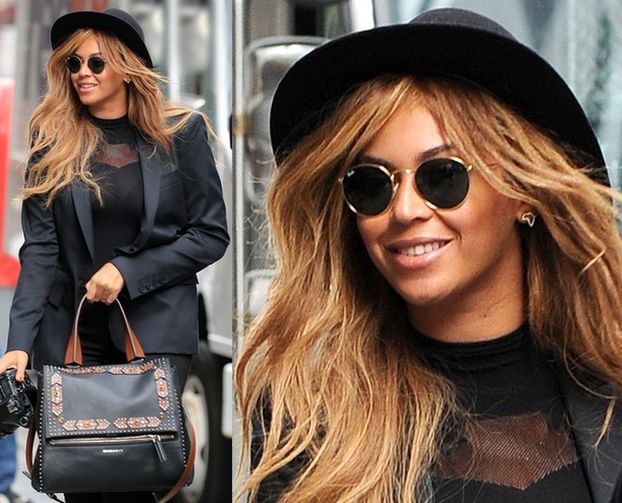 Beyonce w czerni na ulicach Nowego Jorku