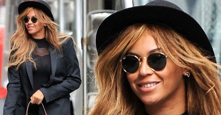 Beyonce w czerni na ulicach Nowego Jorku