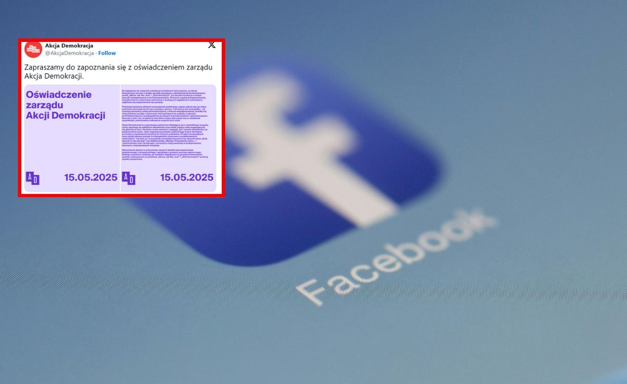 Afera ze spotami na Facebooku. Akcja Demokracja odpowiada na zarzuty