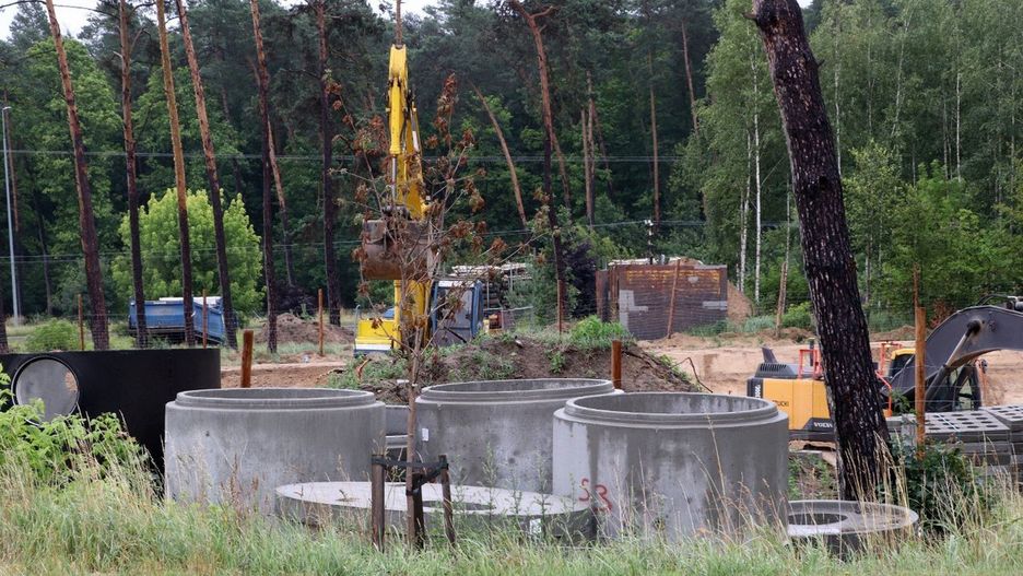 Trwa budowa zbiornika retencyjnego przy ul. Chełmińskiej w Grudziądzu. Teren zostanie zagospodarowany małą architekturą