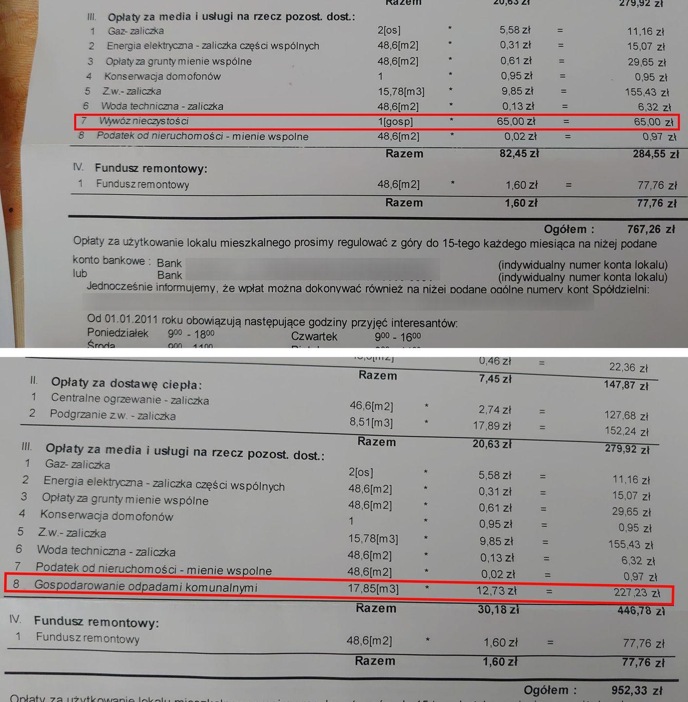 Opłaty za śmieci w Warszawie. Mieszkanka Ursynowa pokazuje rachunki.