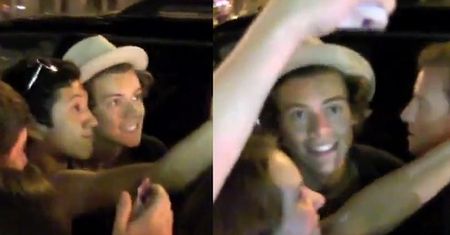 Harry Styles "osaczony" przez fanów