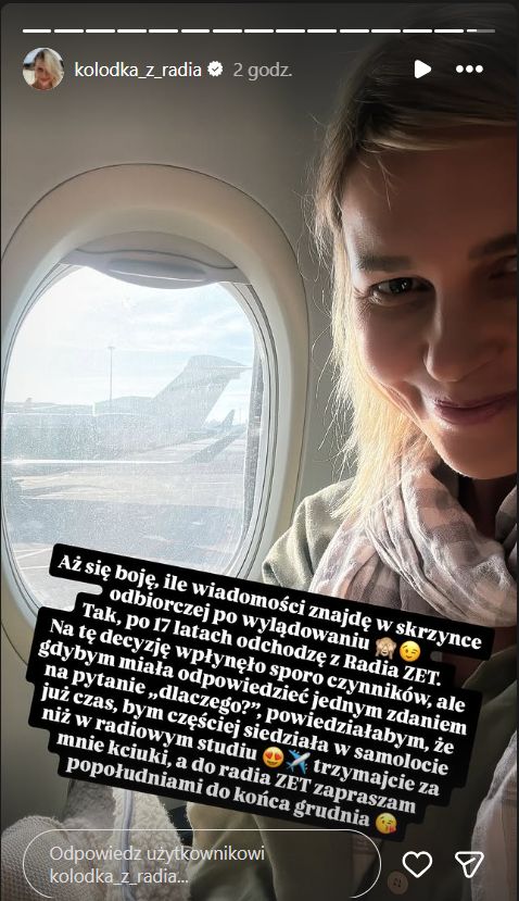 Agnieszka Kołodziejska po 17 latach żegna się z Radiem Zet