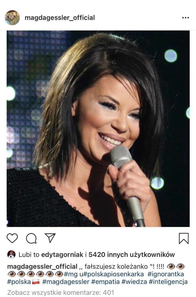 Magda Gessler i Edyta Górniak dyskutują na Instagramie