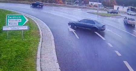 Kierowca bmw doigrał się. Gigantyczna kara za "wyczyn" na rondzie w Zielonej Górze