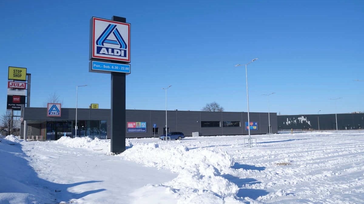 Aldi przy ul. Gospodarczej 34 w Lublinie