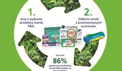 Carrefour Polska i Procter&amp;Gamble rozdają eko-worki na śmieci w akcji promujące segregowanie odpadów