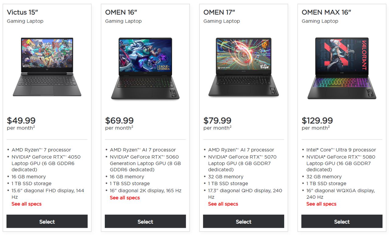 Omen Gaming Subscriptions