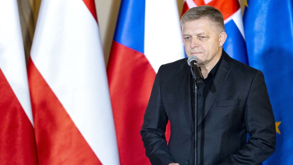 Ursula von der Leyen we Wroc?awiu
19.09.2024 Wroclaw Szczyt powodziowy z udzialem przewodniczacej Komisji Europejskiej, premierow Polski, Czech, Slowacji i kanclerza Austrii fot. Filip Naumienko/REPORTER
N/z: Robert Fico
Filip Naumienko/REPORTER