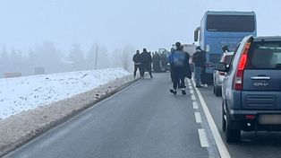 Jarantowice: Kibole zajechali drogę autokarom. Interwencja policji