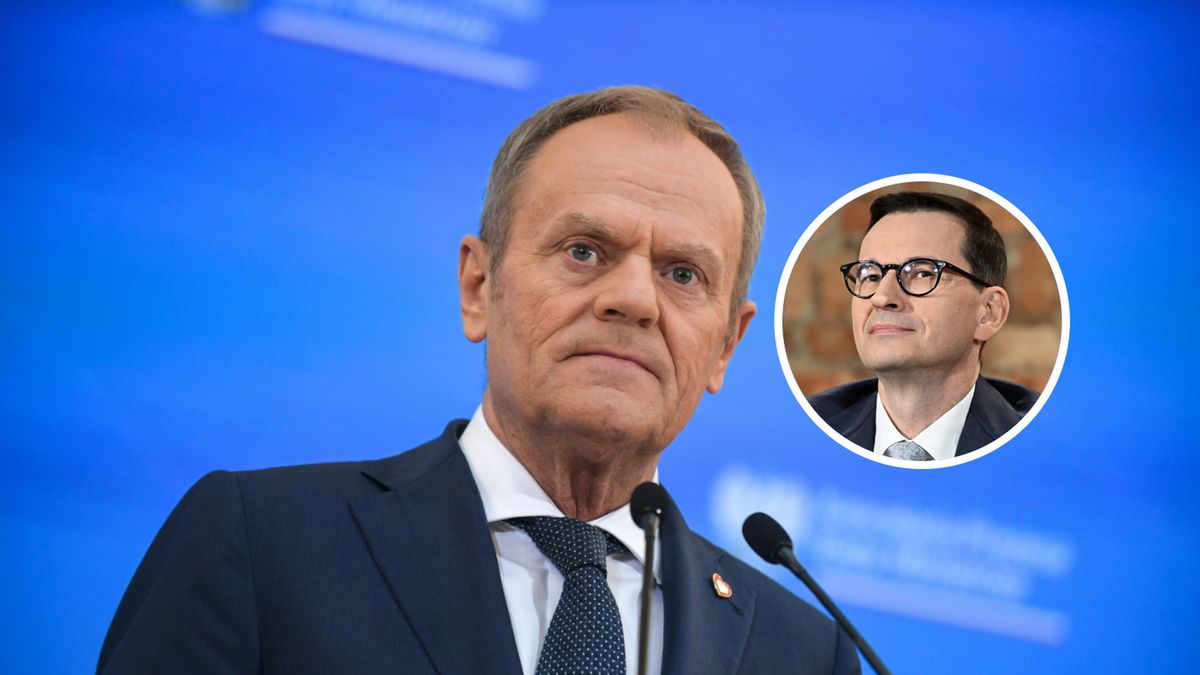 Donald Tusk i Mateusz Morawiecki