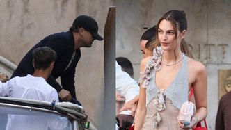 "Zakamuflowany" Leonardo DiCaprio i jego ZACHWYCAJĄCA ukochana też przybyli na przyjęcie do Bezosa i Sanchez
