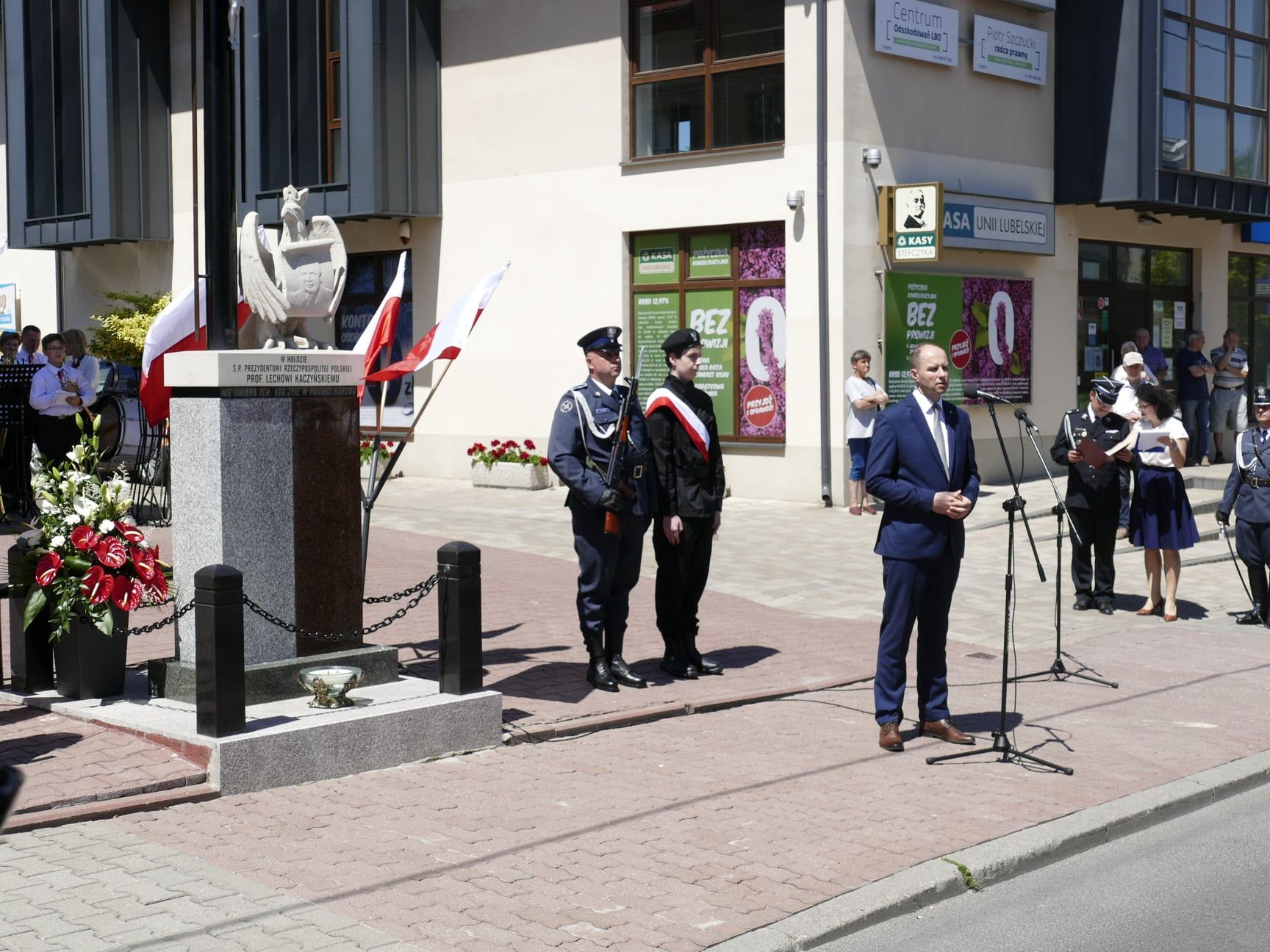 Lubelskie. Święcenie pomnika Lecha Kaczyńskiego