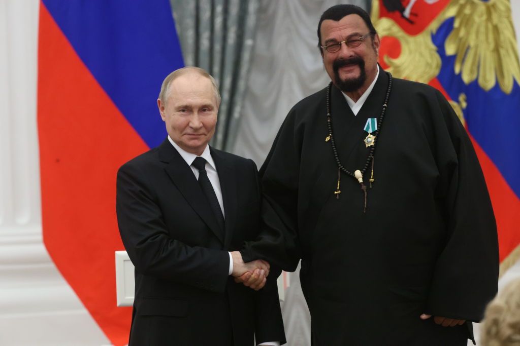 Steven Seagal pozuje z Putinem