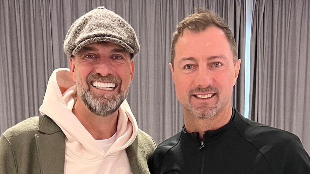 Na zdjęciu: Juergen Klopp i Jerzy Dudek