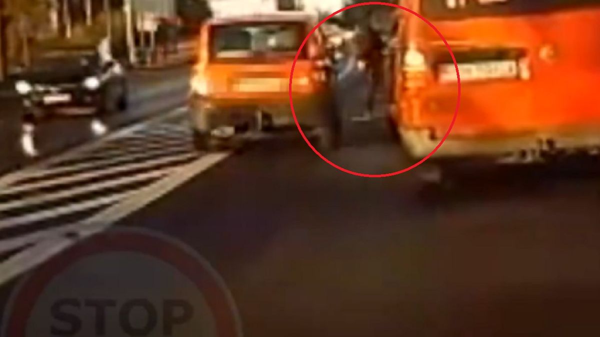 Tak wyglądał wypadek z udziałem pieszego pod Poznaniem