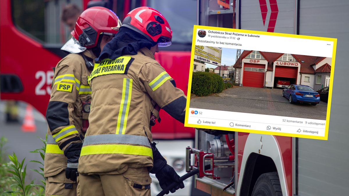 Kierowca bmw zastawił wyjazd wozu strażackiego 