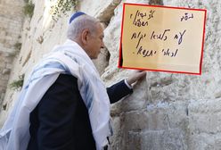 Tak Netanjahu zapowiedział atak. Umieścił kartkę w Ścianie Płaczu