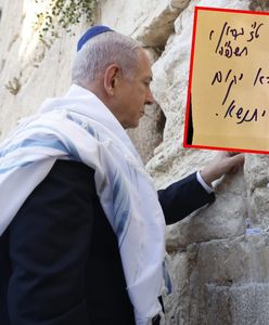 Tak Netanjahu zapowiedział atak. Umieścił kartkę w Ścianie Płaczu