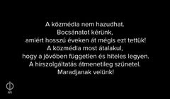 Na Węgrzech powtórka z TVP. Czarna plansza zamiast newsów