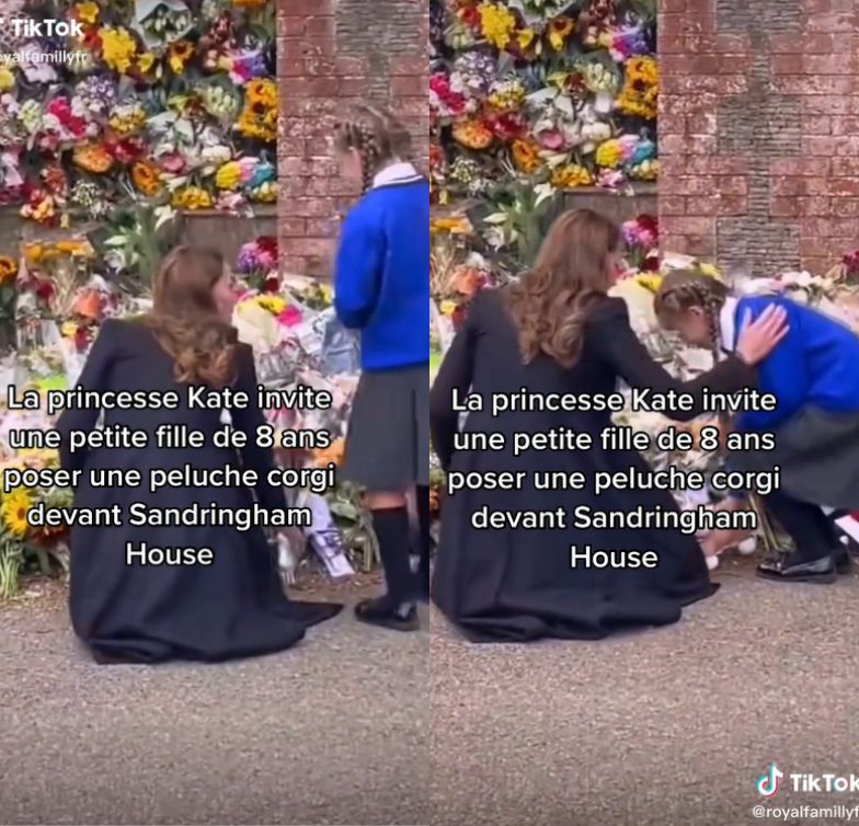 Kate Middleton składa królowej hołd w towarzystwie ośmioletniej dziewczynki