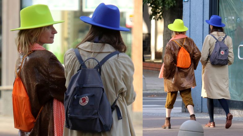 Agata Buzek z koleżanką w Gdyni