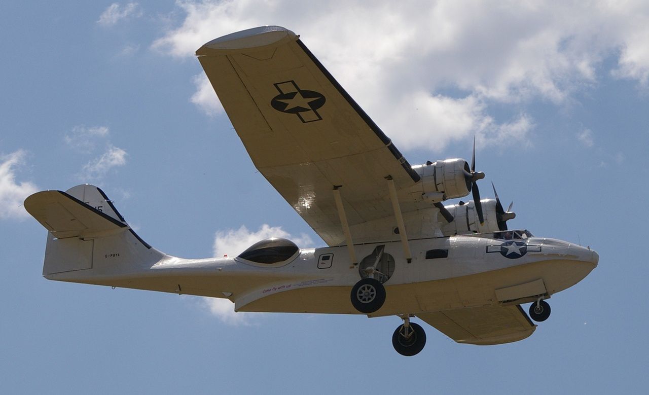 Catalina z wysuniętym podwoziem