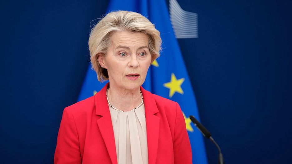 18th Package Of Sanctions Against Russia
BRUSSELS, BELGIUM - JUNE 10: President of the European Commission Ursula von der Leyen talks to the media in the Berlaymont, the EU Commission headquarter on June 10, 2025 in Brussels, Belgium. Today, the European Commission has proposed an 18th package of sanctions against Russia for its invasion of Ukraine. (Photo by Thierry Monasse/Getty Images)
Thierry Monasse
brussels, invasion, energy