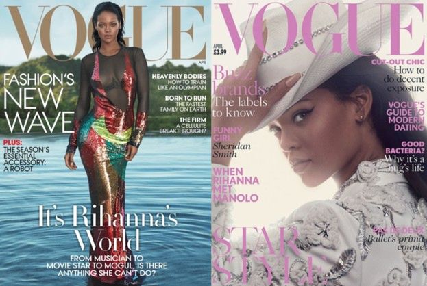 Rihanna na dwóch okładkach "Vogue'a"!