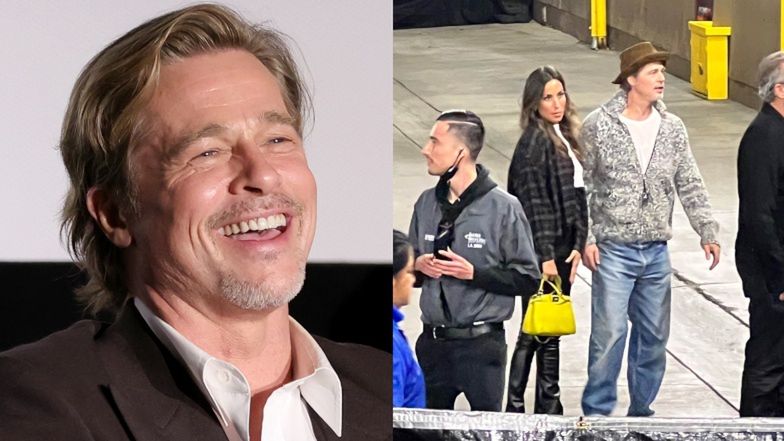 Brad Pitt PRZYŁAPANY na schadzce z NOWĄ DZIEWCZYNĄ! Jest od niego młodsza o prawie 30 lat (ZDJĘCIA)