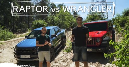 Jeep Wrangler Rubicon vs Ford Ranger Raptor – uśmiechy na godzinę