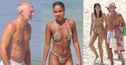 57-letni Vincent Cassel relaksuje się na plaży w Rio De Janeiro z młodszą o 30 lat NOWĄ ukochaną i córkami (ZDJĘCIA)
