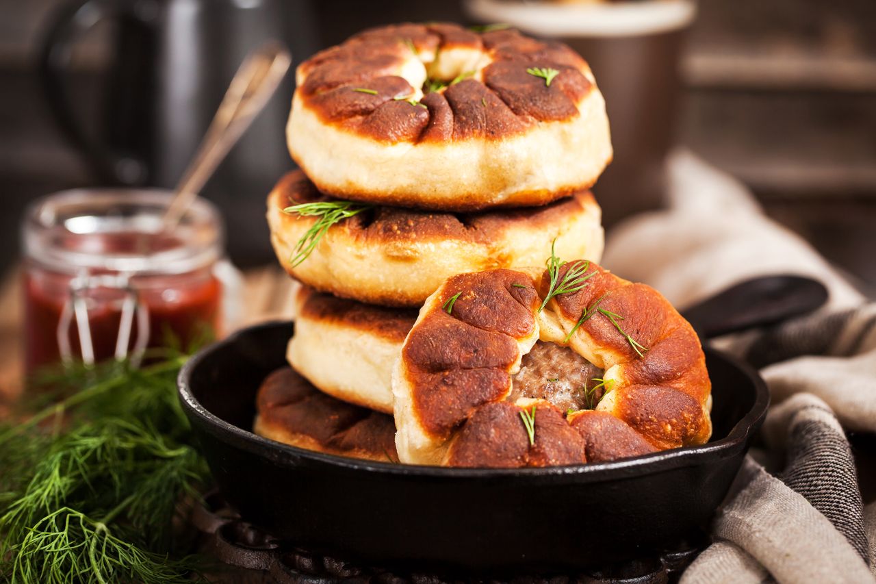 Peremechy are a delicacy with meat inside.