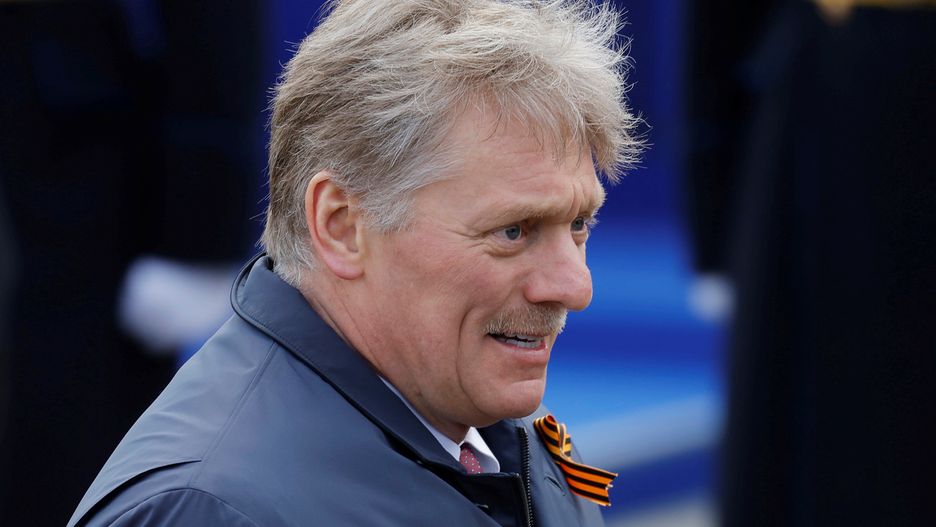 Kremlin spokesman Dmitry Peskov attends a military parade on Victory Day, which marks the 77th anniversary of the victory over Nazi Germany in World War Two, in Red Square in central Moscow, Russia May 9, 2022.