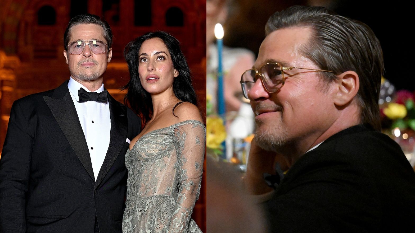62-letni Brad Pitt i 33-letnia Ines De Ramon na gali Clooneyów