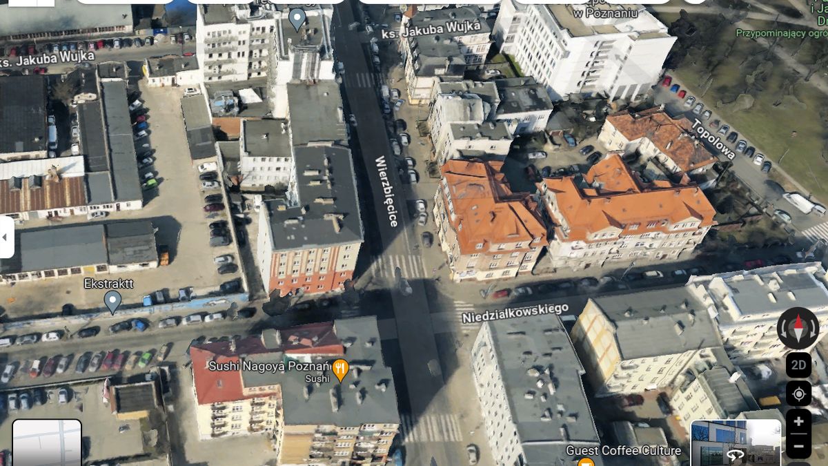 Zrzut ekranu z Google Maps